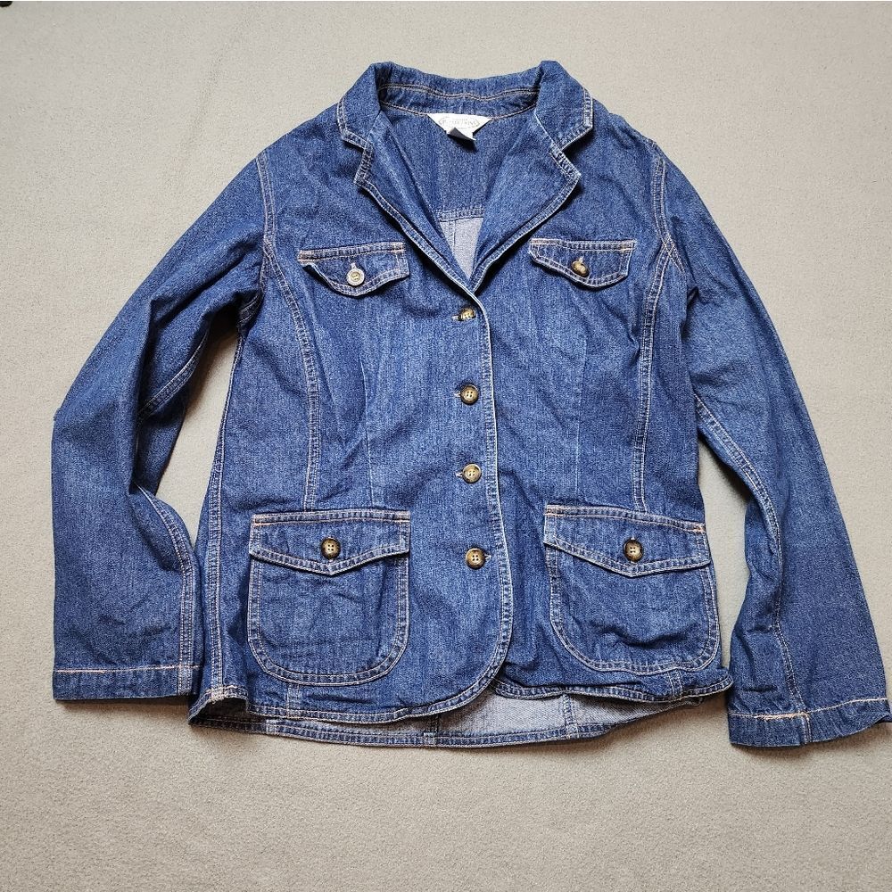 Vintage 90s Women's Northern Reflections Denim Jacket Sz Med
